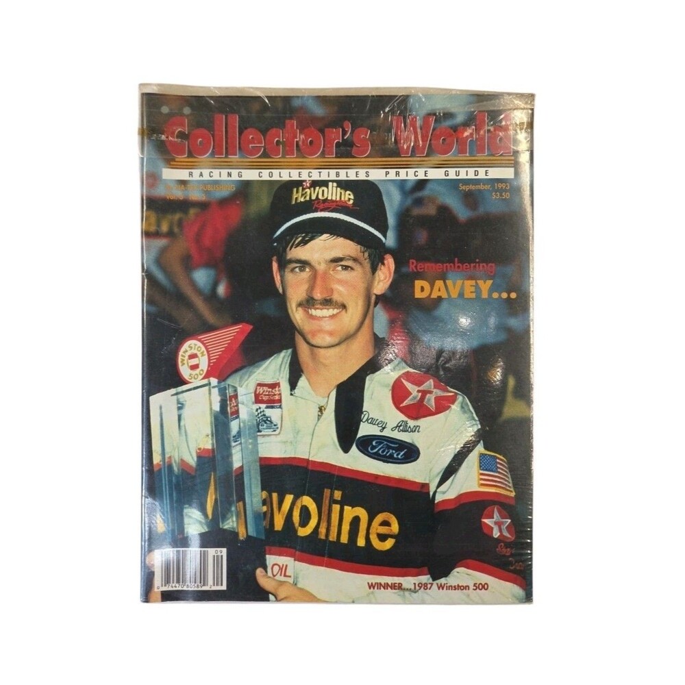 Collector's World Racing Collectibles Price Guide Davey Allison 1993 Magazine